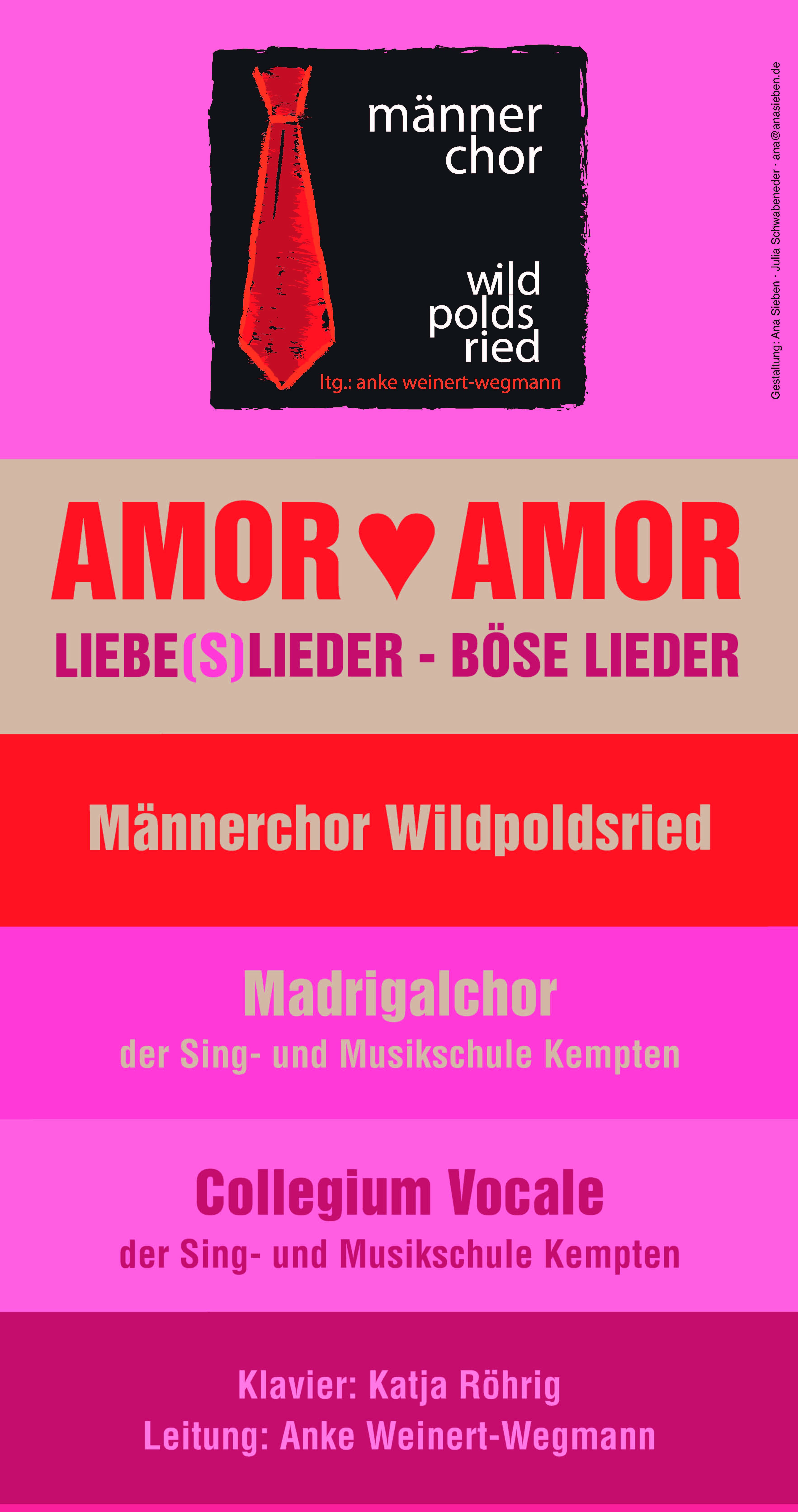 You are currently viewing Konzert Männerchor   Amor Amor LIEBE(S)LIEDER – BÖSE LIEDER